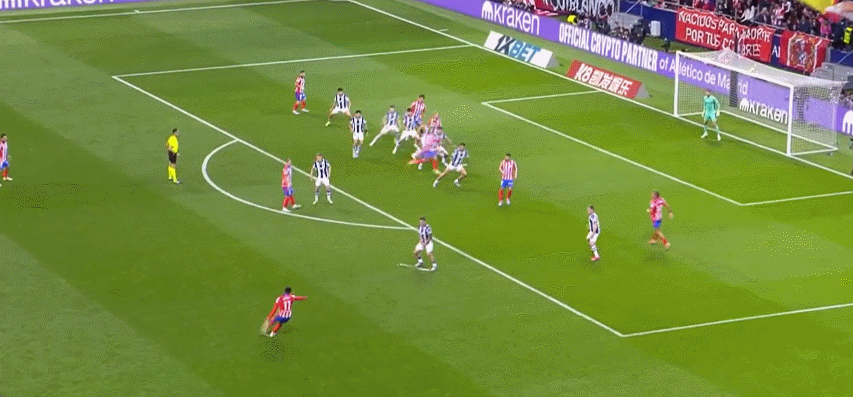 Bản tin trận đấu La Liga: Slot ghi bốn bàn, Atletico Madrid đánh bại Real Sociedad 4-0 để đảm bảo một suất tham dự Champions League mùa giải tới