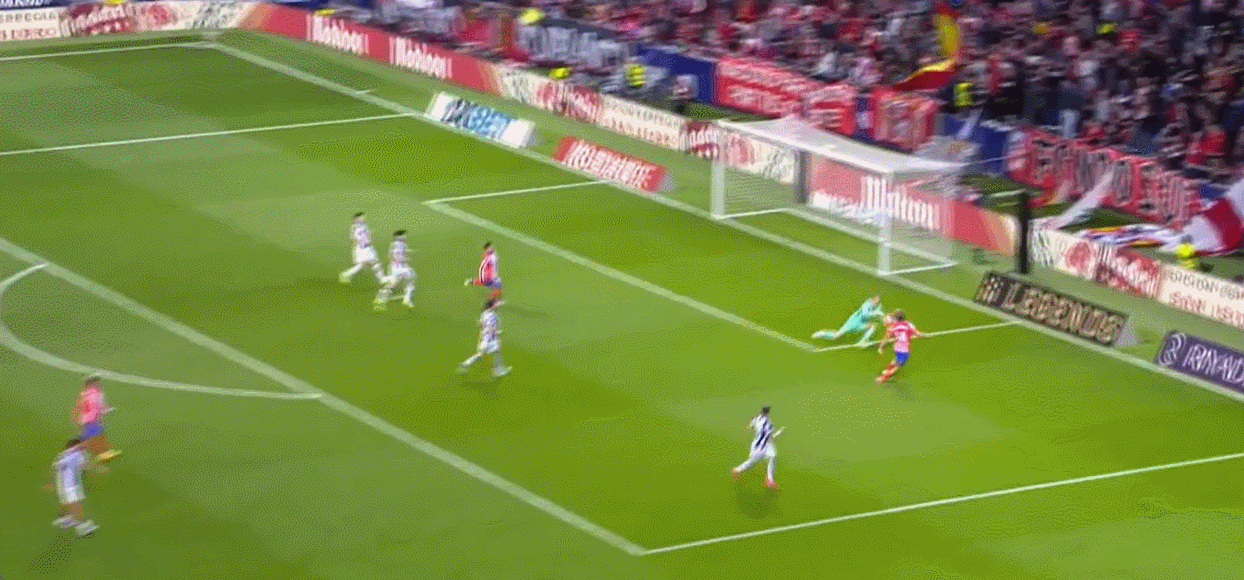 Bản tin trận đấu La Liga: Slot ghi bốn bàn, Atletico Madrid đánh bại Real Sociedad 4-0 để đảm bảo một suất tham dự Champions League mùa giải tới
