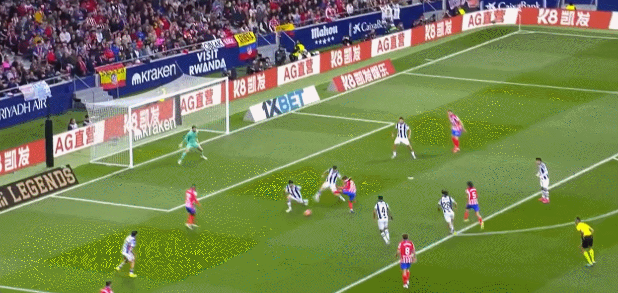 Bản tin trận đấu La Liga: Slot ghi bốn bàn, Atletico Madrid đánh bại Real Sociedad 4-0 để đảm bảo một suất tham dự Champions League mùa giải tới