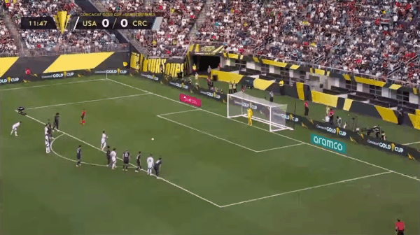 Hiệp 1 Gold Cup: Tillman ghi bàn từ chấm phạt đền, Luna ghi bàn, tạm thời hòa 1-1 giữa Hoa Kỳ và Costa Rica
