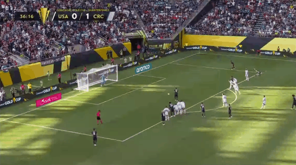 Hiệp 1 Gold Cup: Tillman ghi bàn từ chấm phạt đền, Luna ghi bàn, tạm thời hòa 1-1 giữa Hoa Kỳ và Costa Rica
