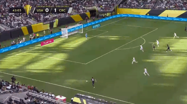 Hiệp 1 Gold Cup: Tillman ghi bàn từ chấm phạt đền, Luna ghi bàn, tạm thời hòa 1-1 giữa Hoa Kỳ và Costa Rica