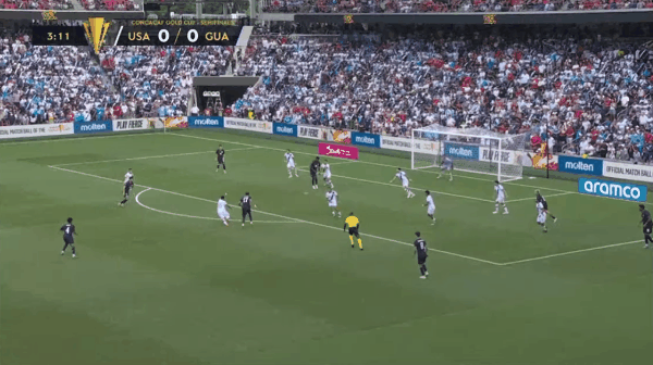 Hiệp 1 Gold Cup: Luna ghi 2 bàn, Hoa Kỳ 2-0 Guatemala