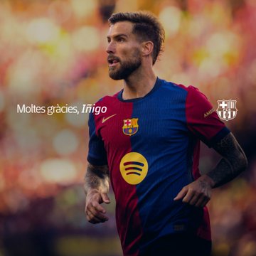 Quan chức Barcelona: Trung vệ 34 tuổi Inigo rời đội; có thông tin cho rằng anh sẽ gia nhập Riyadh Victory