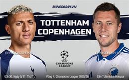 Nhận định Tottenham vs Copenhagen (03h00 ngày 5/11): Mồi ngon cho Spurs